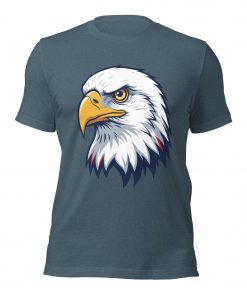 Patriotic Eagle Graphic T-Shirt for American Strength and Pride