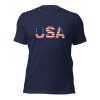 USA Flag Graphic T-Shirt Classic Patriotic Statement Tee