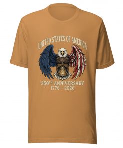 America 250th Anniversary Eagle T-Shirt - Vintage Liberty Bell Tee