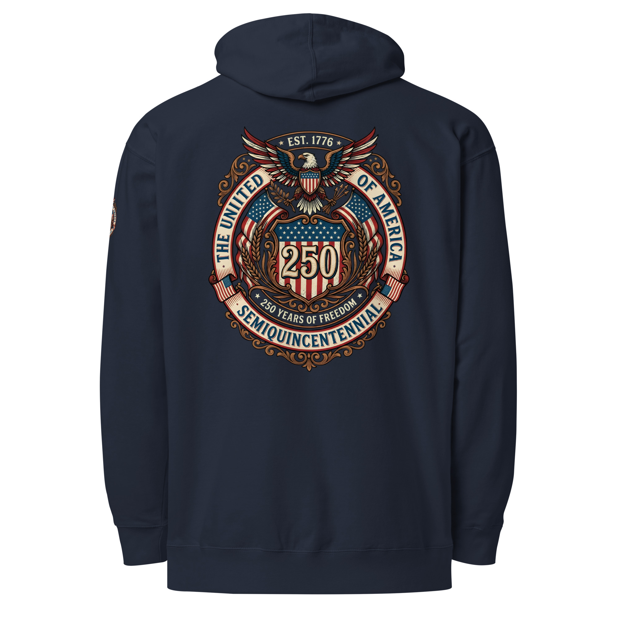 USA 250th Semiquincentennial Vintage Emblem Hoodie