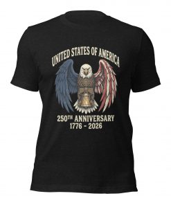 America 250th Anniversary Eagle T-Shirt - Vintage Liberty Bell Tee
