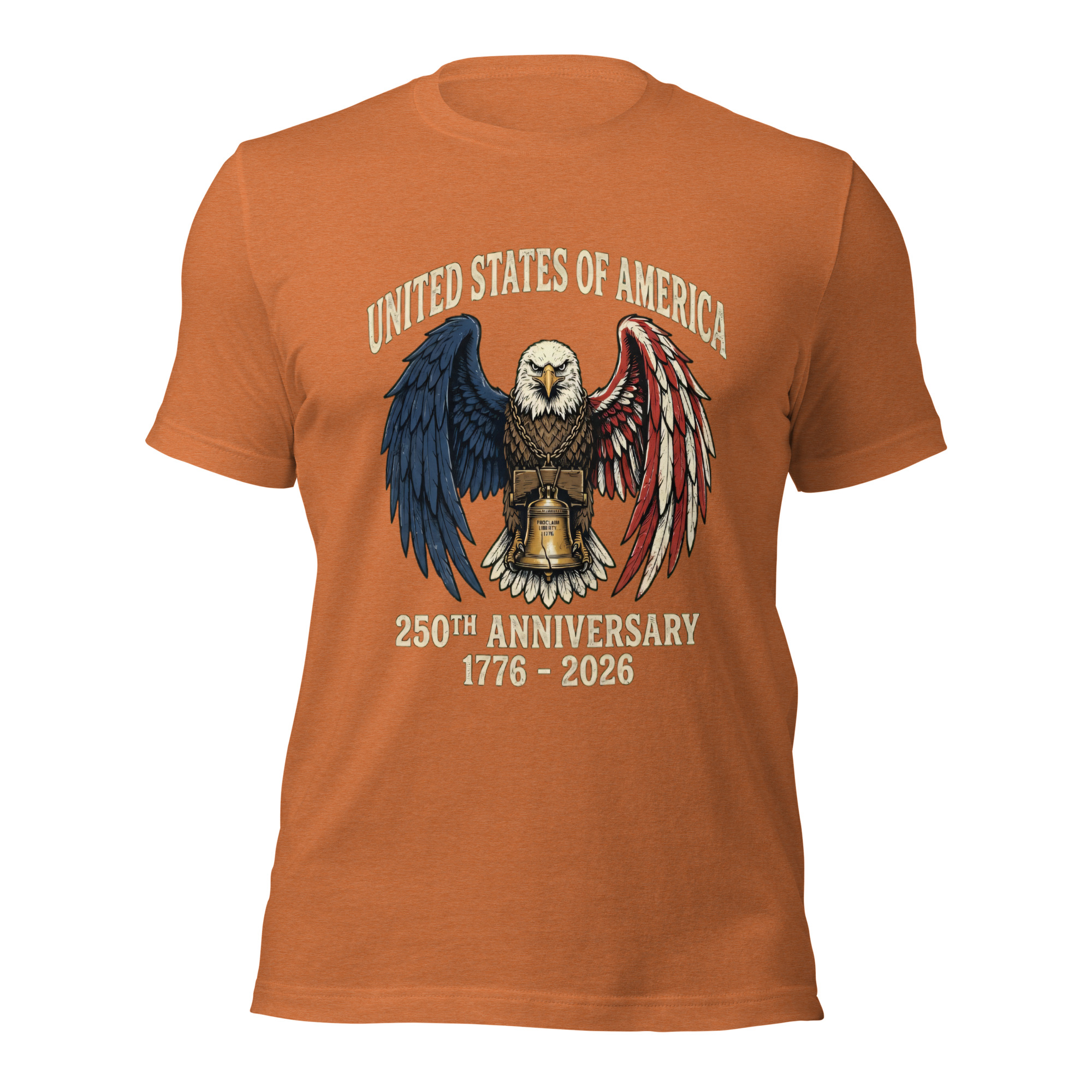 America 250th Anniversary Eagle T-Shirt - Vintage Liberty Bell Tee - Image 4