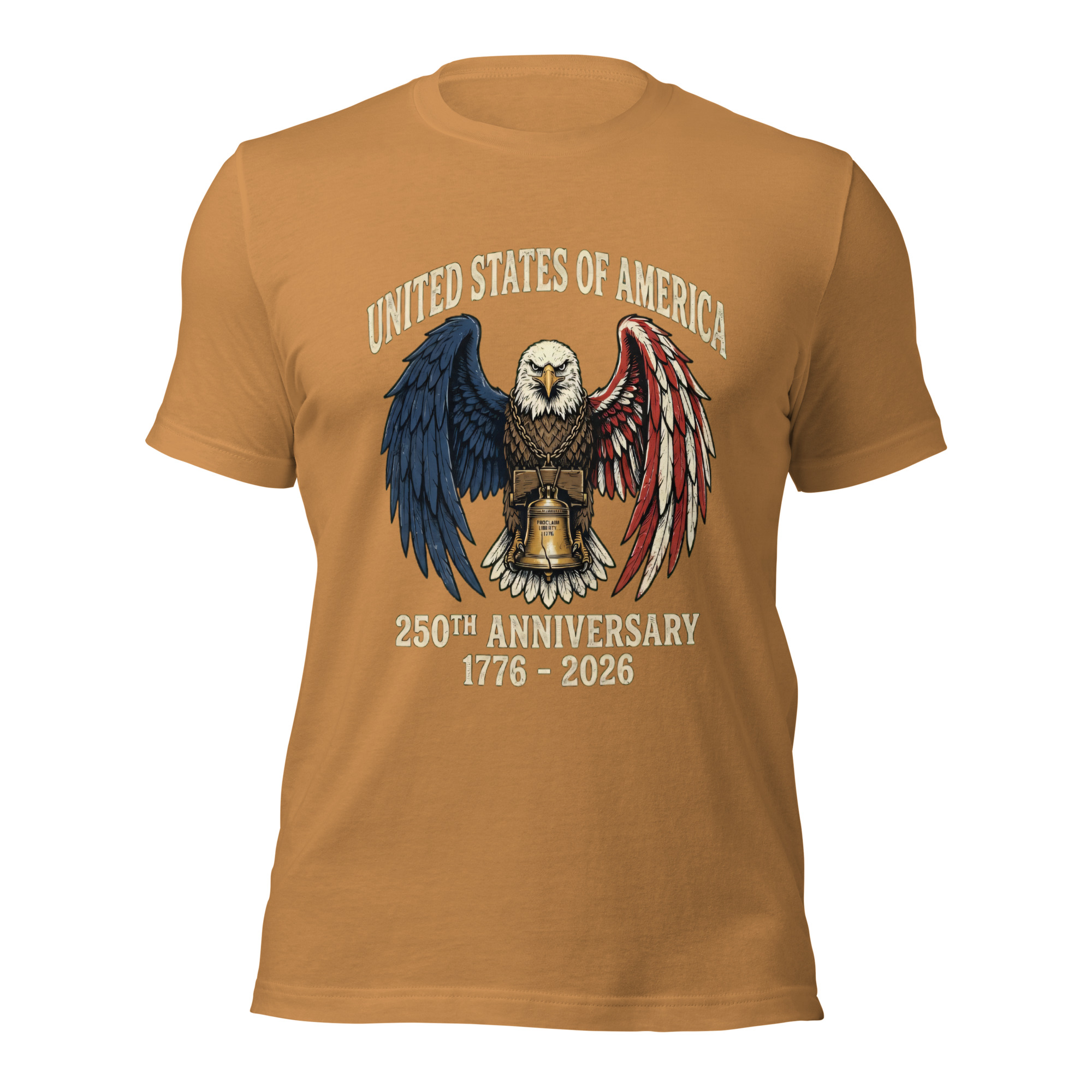 America 250th Anniversary Eagle T-Shirt - Vintage Liberty Bell Tee - Image 5