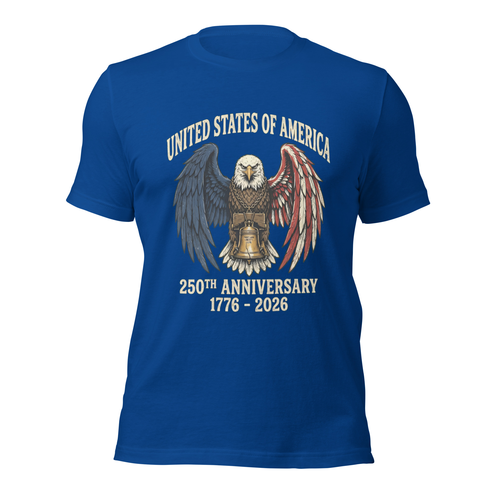 America 250th Anniversary Eagle T-Shirt - Vintage Liberty Bell Tee - Image 3