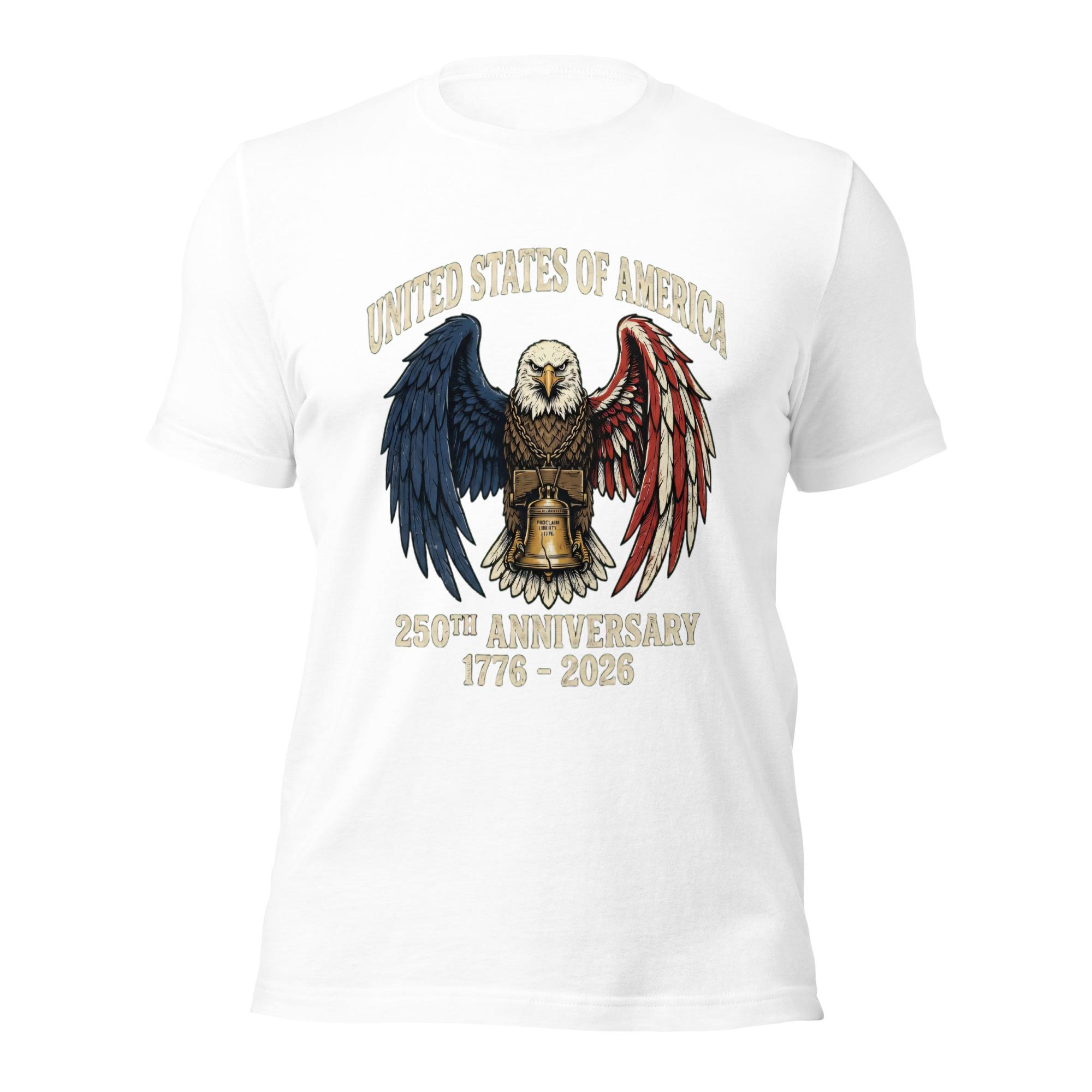 America 250th Anniversary Eagle T-Shirt - Vintage Liberty Bell Tee - Image 6