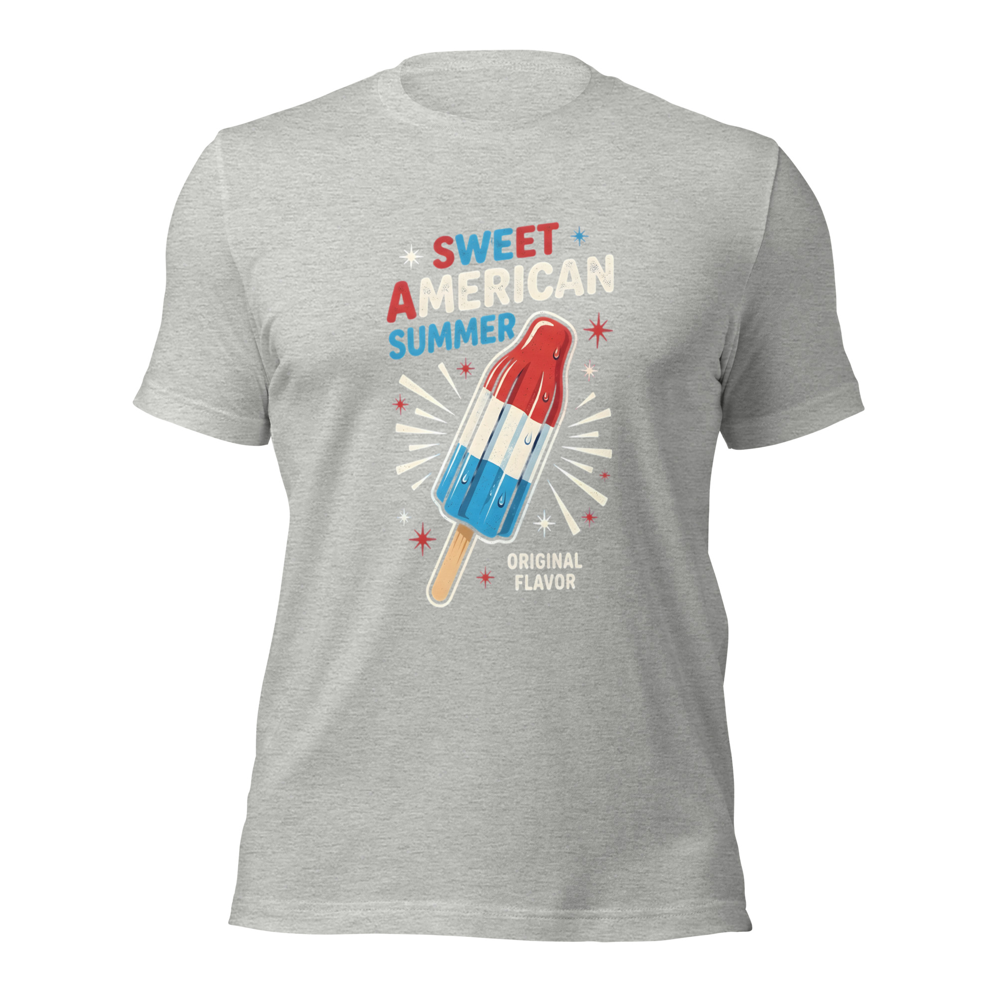 Sweet American Summer Bomb Pop T-Shirt – Vintage Retro 4th of July Patriotic Graphic Tee - Image 6