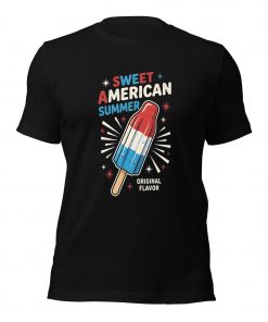 Alternative view of Sweet American Summer Bomb Pop T-Shirt – Vintage Retro 4th of July Patriotic Graphic Tee